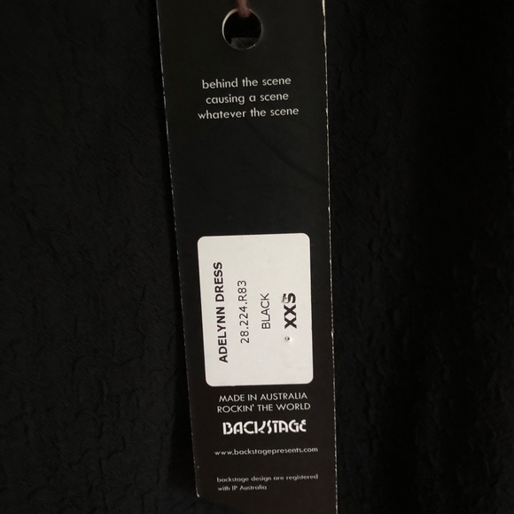 NWT Backstage Black Dress size XXS - Picture 10 of 11